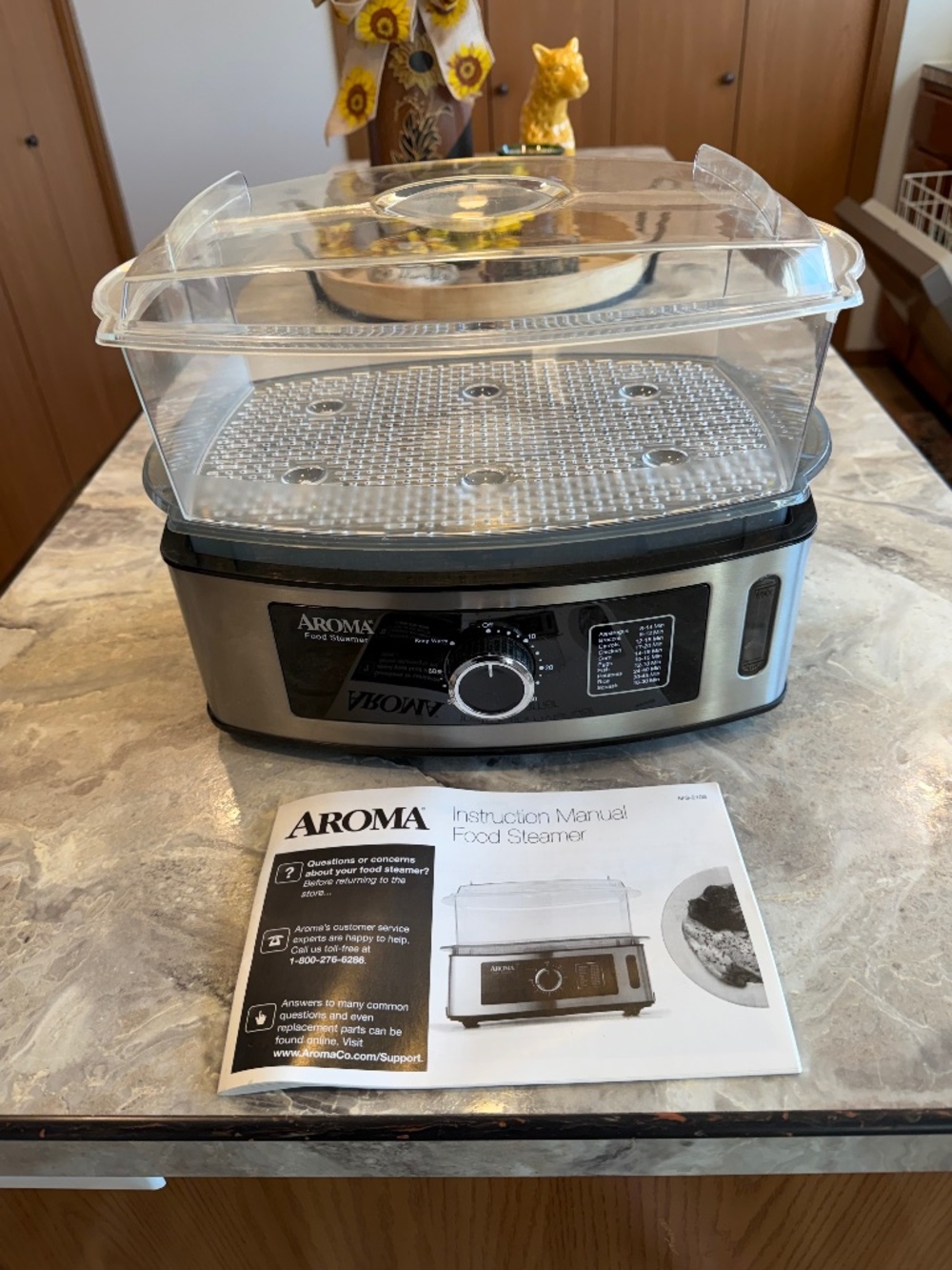 Aroma food steamer model AFS – 210585 5 quart electric professional  steamer i